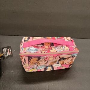 Este Lauder Pink Comic Print Makeup Bag